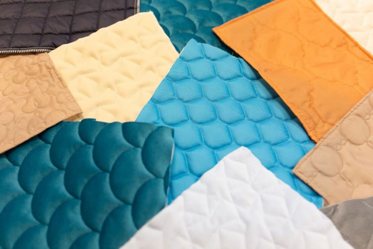 Quilting – set of loosely arranged fabrics