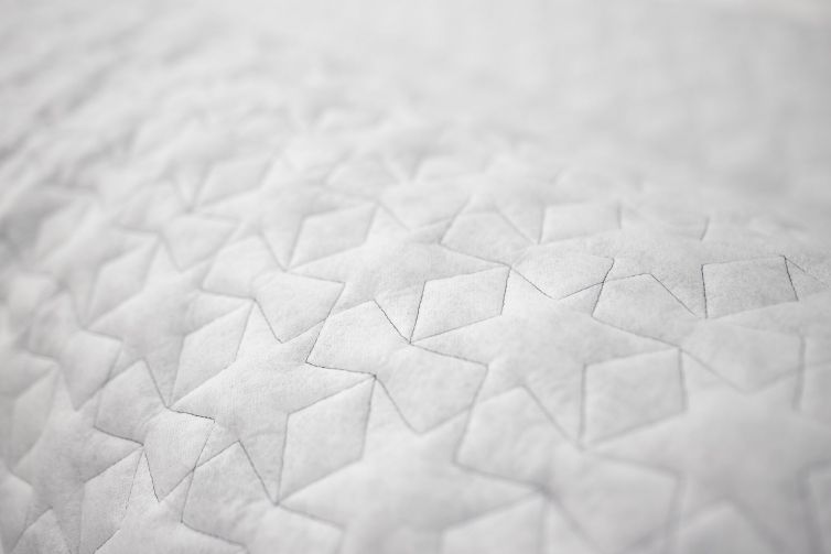 Quilted star pattern